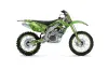 Kawasaki KXF450 Dirt Bike Graphic Kit - 2006-2008 Bone Collector Green