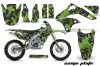 Kawasaki KXF450 Dirt Bike Graphic Kit - 2006-2008 Camoplate Green