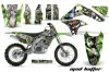 Kawasaki KXF450 Dirt Bike Graphic Kit - 2006-2008 Mad Hatter Green