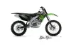 Kawasaki KXF450 Dirt Bike Graphic Kit - 2006-2008 Silver Star - Reloaded Green