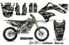 Kawasaki KXF450 Dirt Bike Graphic Kit - 2006-2008 Silver Star - Silverhaze Green