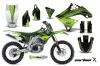 Kawasaki KXF450 Dirt Bike Graphic Kit - 2009-2011 Carbon X Green