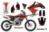 Kawasaki KXF450 Dirt Bike Graphic Kit - 2009-2011 Carbon X Red