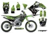Kawasaki KXF450 Dirt Bike Graphic Kit - 2009-2011 Reaper Green