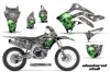 Kawasaki KXF450 Dirt Bike Graphic Kit - 2012-2015 Checkered Skull Green