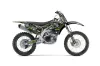 Kawasaki KXF450 Dirt Bike Graphic Kit - 2012-2015 Silver Star - Silverhaze Green