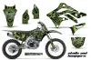Kawasaki KXF450 Dirt Bike Graphic Kit - 2012-2015 Skulls and Hammers Green
