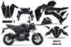 Kawasaki Z125 Pro Dirt Bike Graphic Kit - 2017-2024 Death Dealer Black