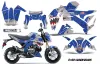 Kawasaki Z125 Pro Dirt Bike Graphic Kit - 2017-2024 P40 Warhawk Blue