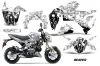 Kawasaki Z125 Pro Dirt Bike Graphic Kit - 2017-2024 Reaper White