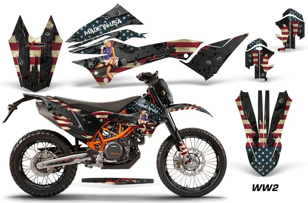 KTM Adventure 690 Enduro R Dirt Bike Custom Graphic Kit - 2012-2018