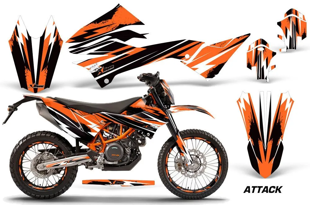 KTM Adventure 690 Enduro R Dirt Bike Custom Graphic Kit - 2012-2018