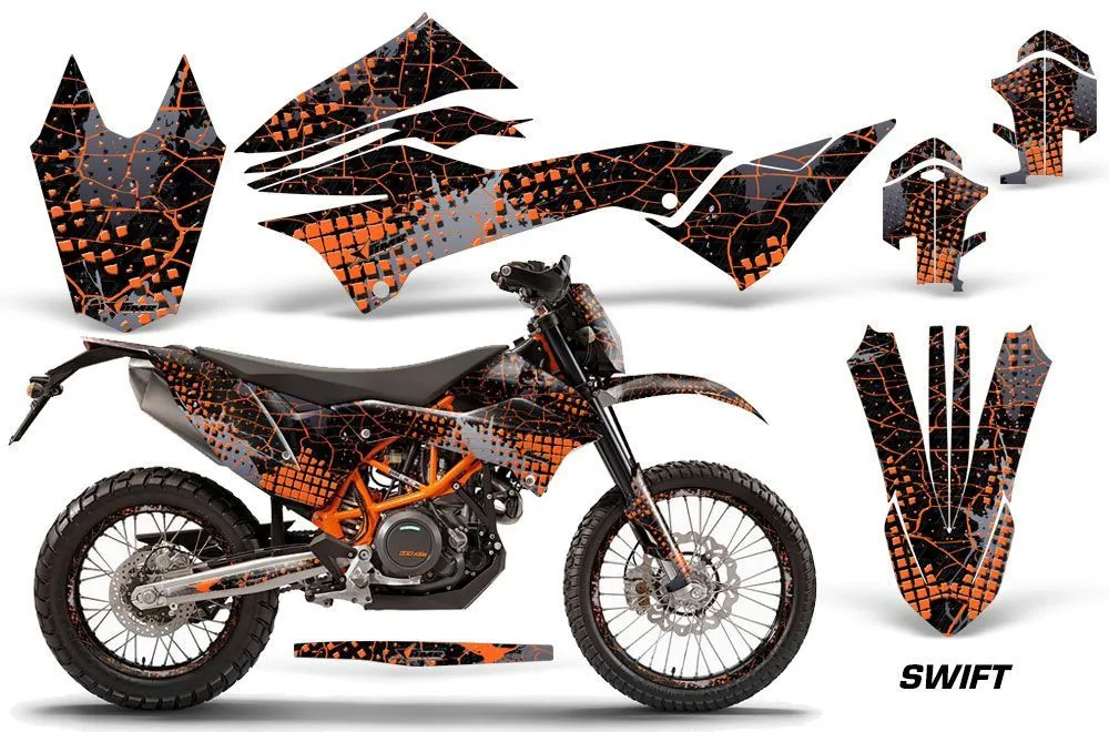 KTM Adventure 690 Enduro R Dirt Bike Custom Graphic Kit - 2012-2018