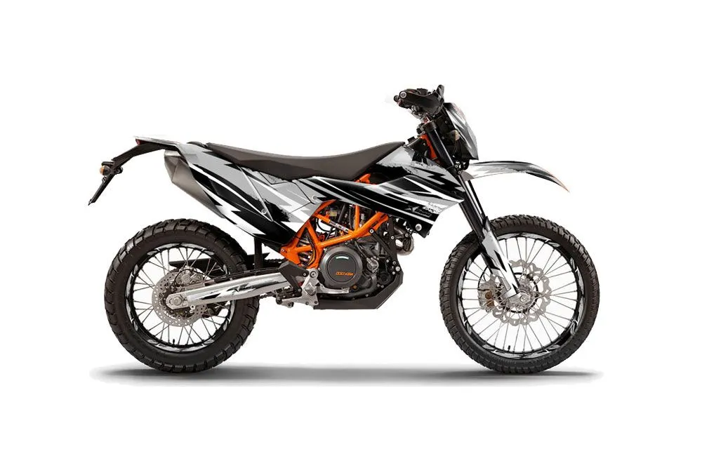 KTM Adventure 690 Enduro R Dirt Bike Graphic Kit - 2012-2018 Attack Silver