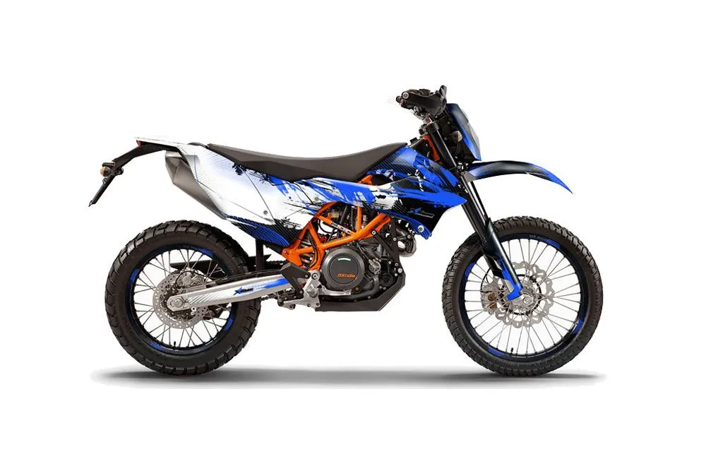 KTM Adventure 690 Enduro R Dirt Bike Graphic Kit - 2012-2018 Carbon X Blue