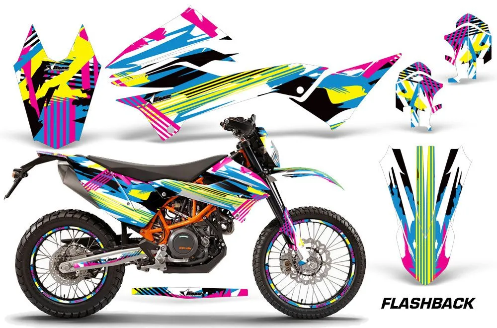 KTM Adventure 690 Enduro R Dirt Bike Graphic Kit - 2012-2018 Flashback