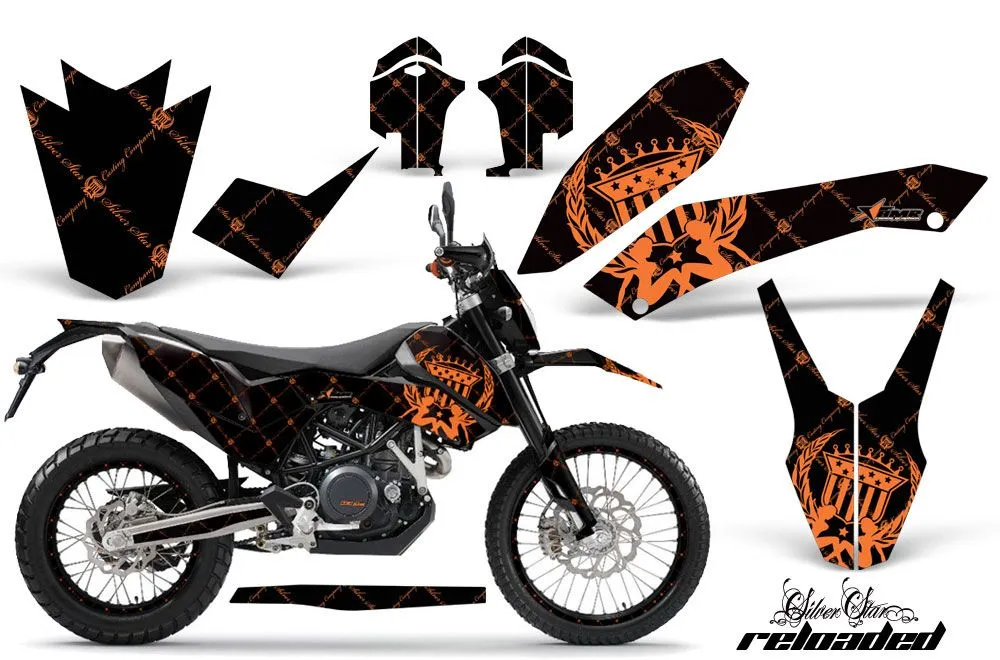 KTM Adventure 690 Supermoto / Enduro Dirt Bike Custom Graphic Kit - 2008-2015