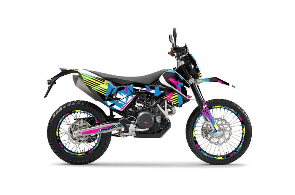 KTM Adventure 690 Supermoto / Enduro Dirt Bike Graphic Kit - 2008-2015 Flashback