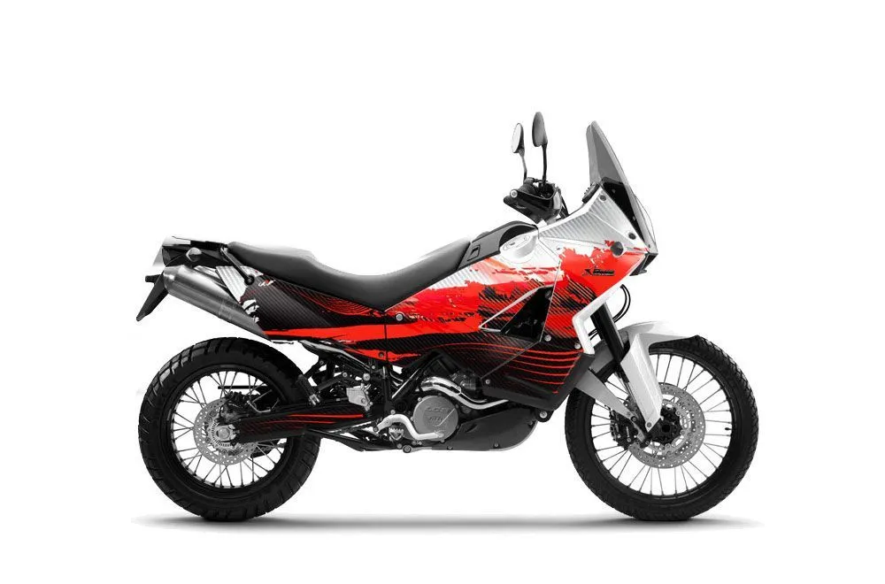 KTM Adventure 990 Sport Dirt Bike Graphic Kit - 2006-2013 Carbon X Red