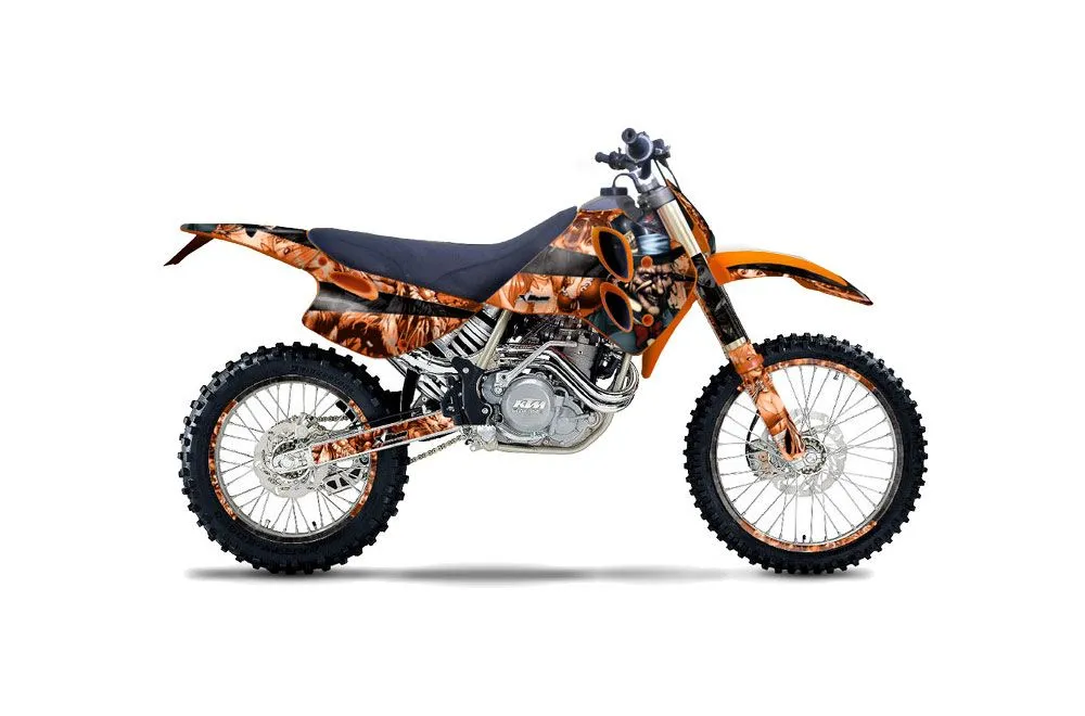KTM C0 SX 4 Stroke Dirt Bike Graphic Kit - 1993-1997 Mad Hatter Orange