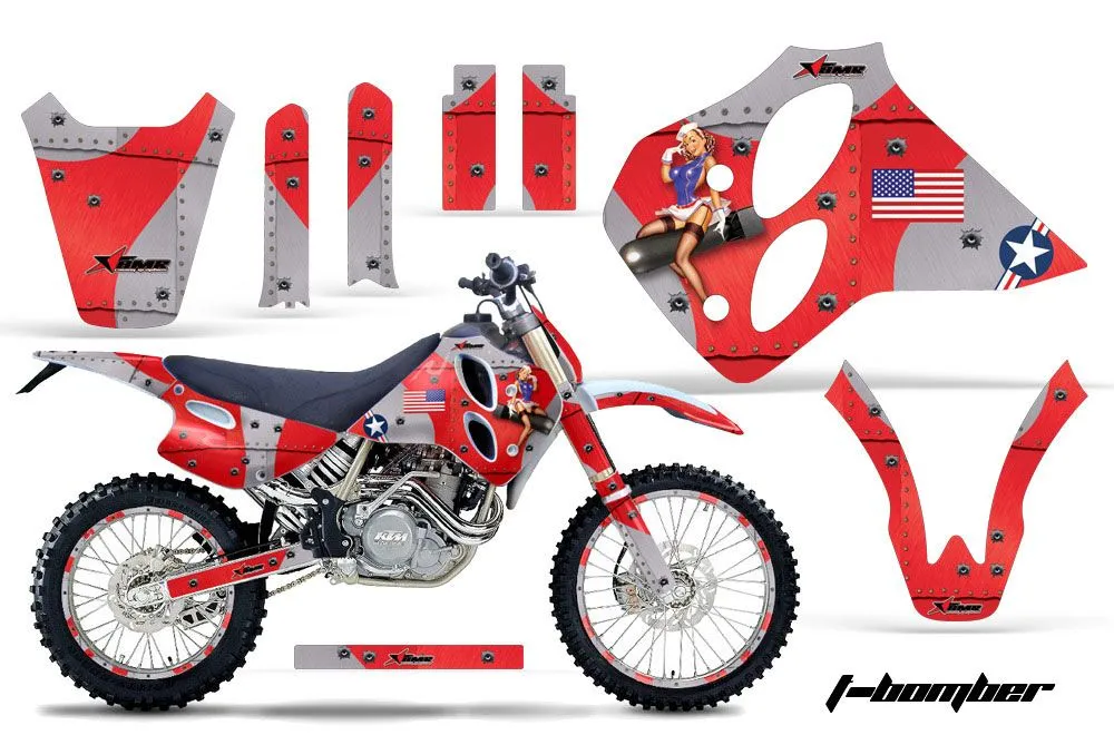 KTM C0 SX / EXC 4 Stroke Dirt Bike Custom Graphic Kit - 1993-1997
