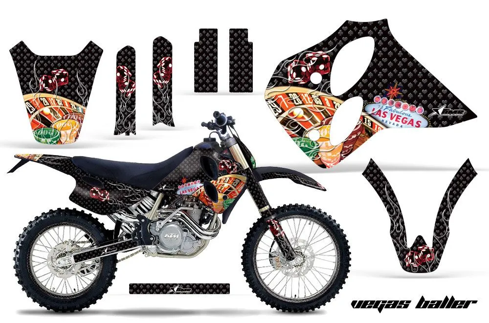 KTM C0 SX / EXC 4 Stroke Dirt Bike Custom Graphic Kit - 1993-1997