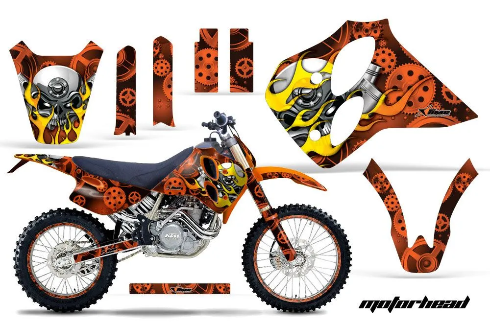KTM C0 SX / MXC 4 Stroke Dirt Bike Custom Graphic Kit - 1993-1997