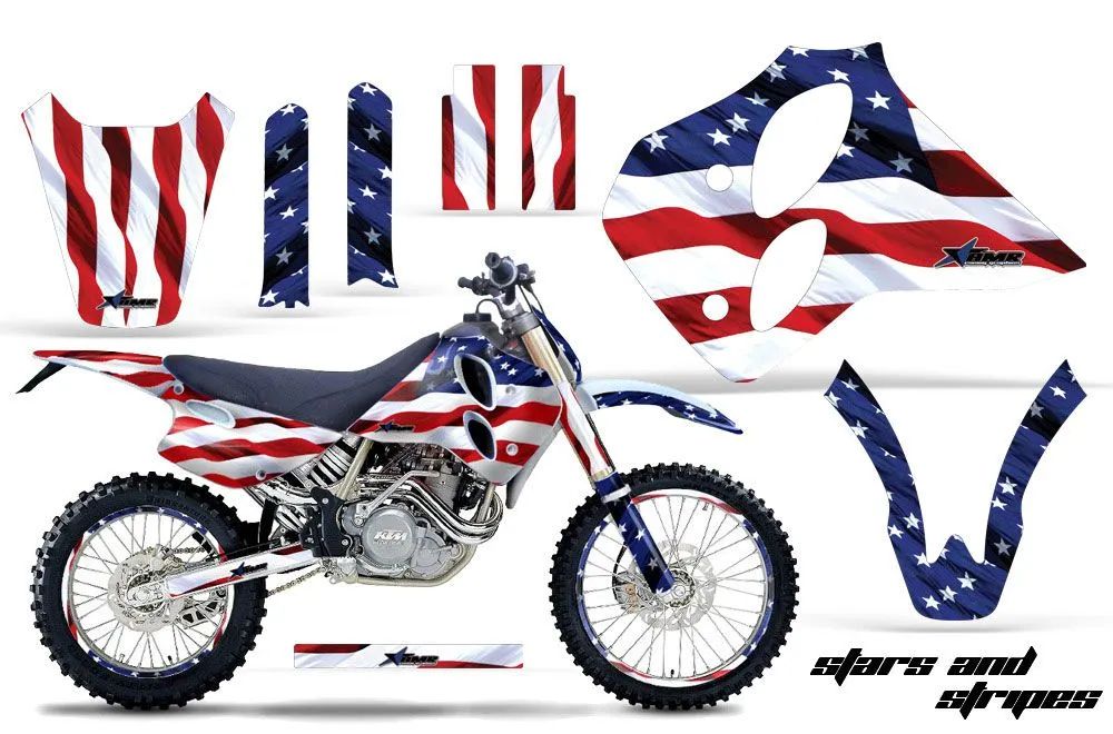 KTM C0 SX / MXC 4 Stroke Dirt Bike Custom Graphic Kit - 1993-1997