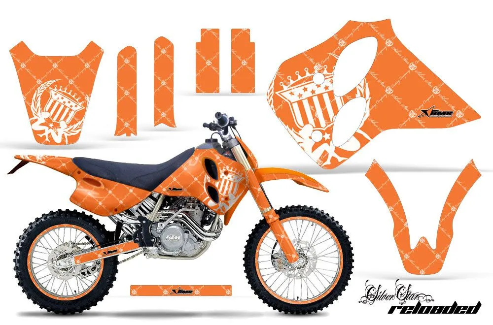 KTM C0 SX / MXC 4 Stroke Dirt Bike Custom Graphic Kit - 1993-1997
