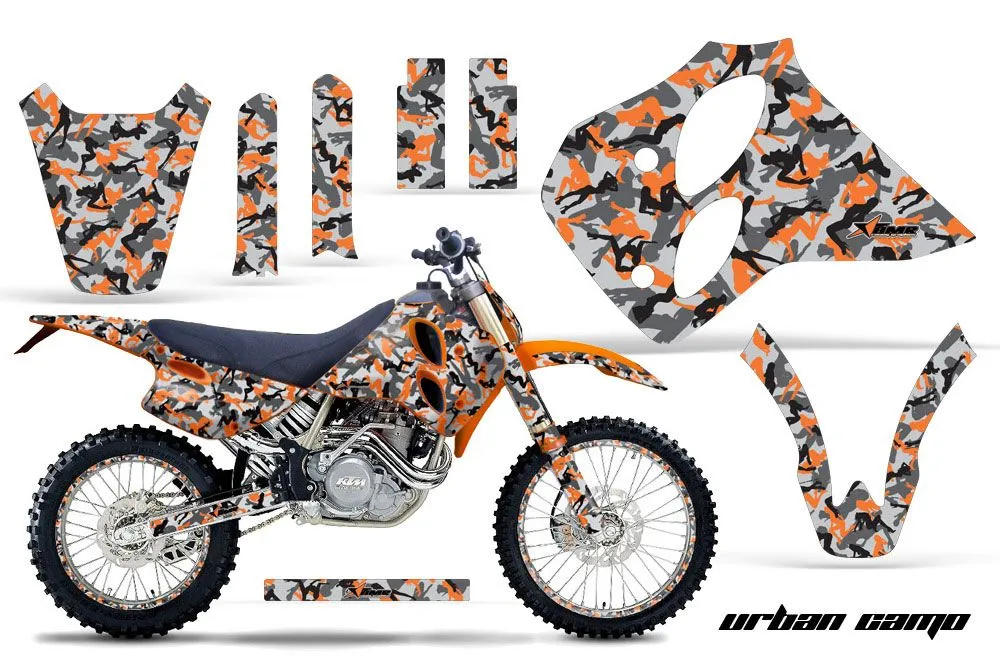 KTM C0 SX / MXC 4 Stroke Dirt Bike Custom Graphic Kit - 1993-1997