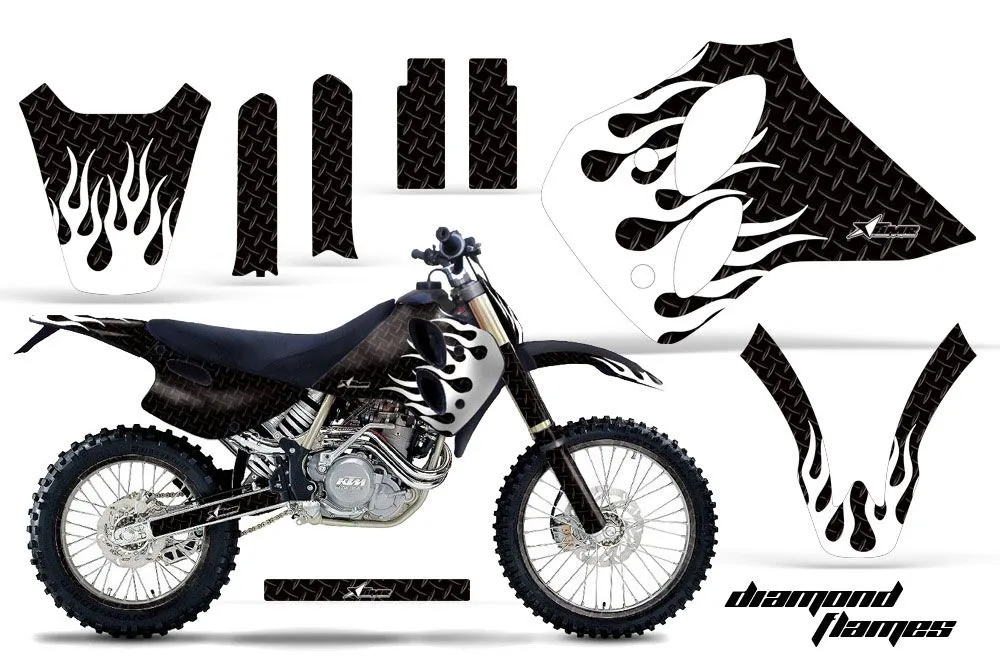 KTM C0 SX / MXC 4 Stroke Dirt Bike Custom Graphic Kit - 1993-1997