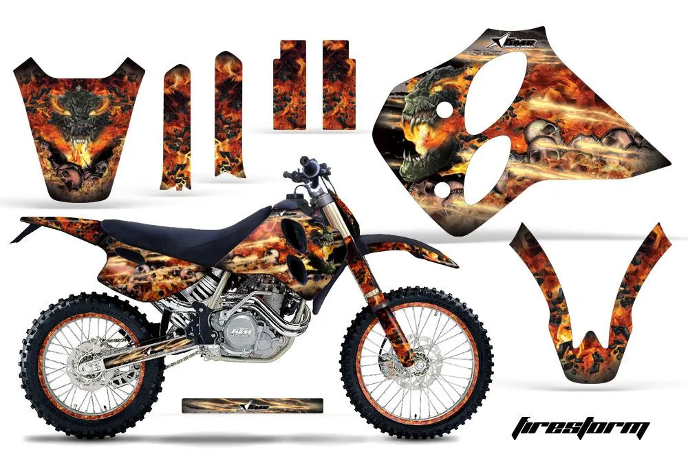 KTM C0 SX / MXC 4 Stroke Dirt Bike Custom Graphic Kit - 1993-1997