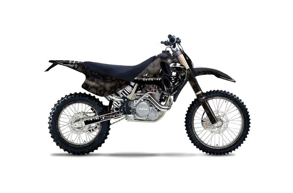 KTM C0 SX / MXC 4 Stroke Dirt Bike Graphic Kit - 1993-1997 Reaper Black