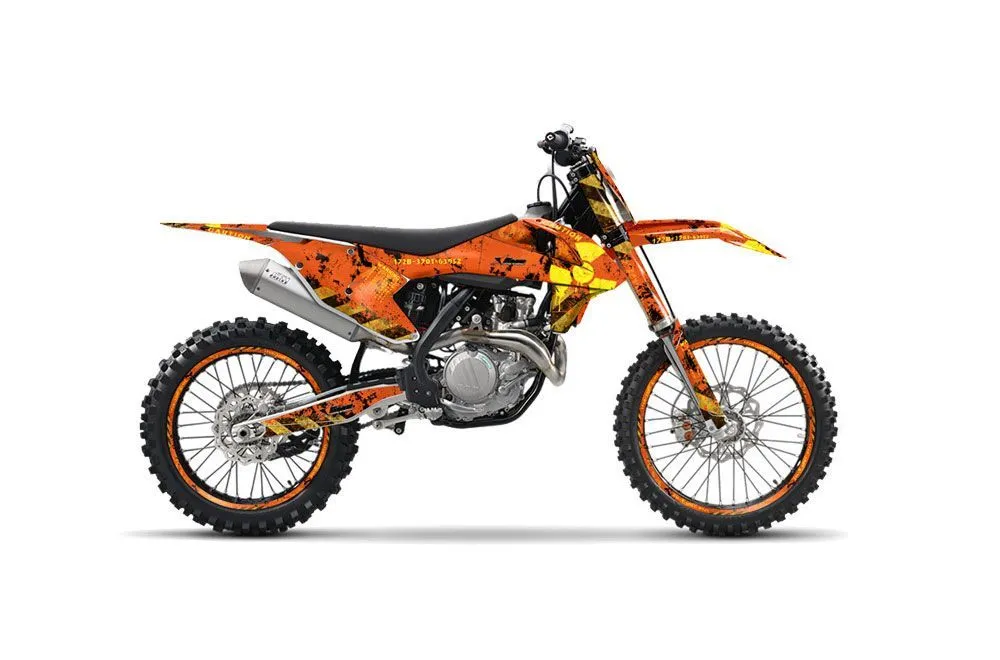 KTM C10 SX / SX-F / XC-F Dirt Bike Graphic Kit - 2016-2018 Meltdown Orange