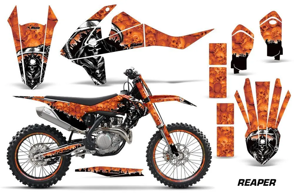KTM C10 SX / SX-F / XC-F Dirt Bike Graphic Kit - 2016-2018 Reaper Orange