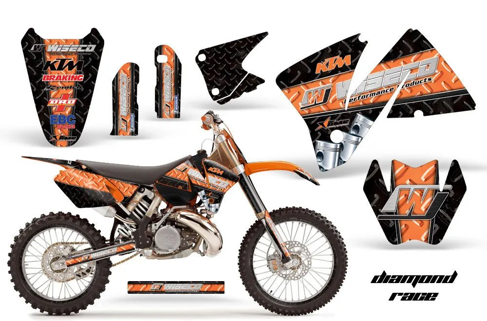 KTM C3 MXC Dirt Bike Custom Graphic Kit - 2001-2002