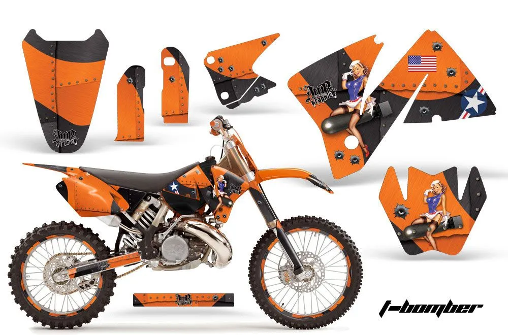 KTM C3 SX / SXS Dirt Bike Custom Graphic Kit - 2001-2002