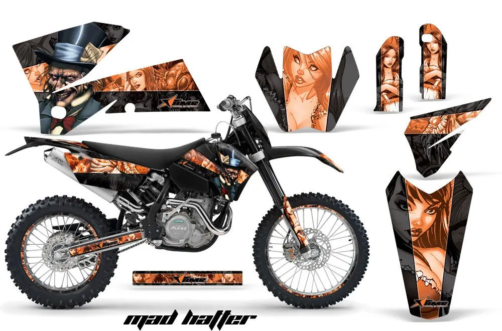 KTM C4 EXC Dirt Bike Custom Graphic Kit - 2005-2007