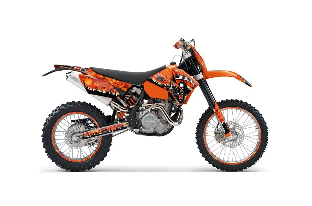 KTM C4 EXC Dirt Bike Graphic Kit - 2005-2007 Reaper Orange