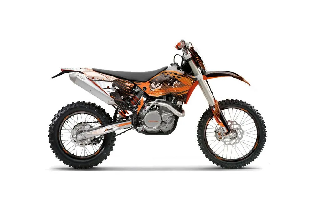 KTM C5 SX / SX-F 125 / 525 Dirt Bike Graphic Kit - 2007-2010 Carbon X Orange