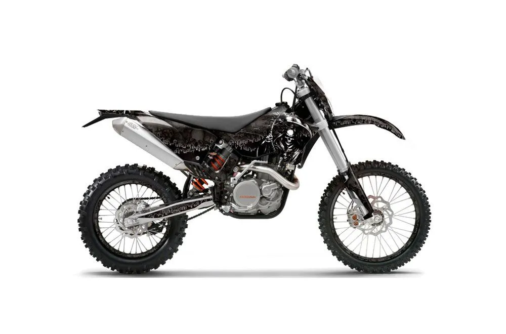 KTM C5 WCFW 250 Dirt Bike Graphic Kit - 2011 Reaper Black