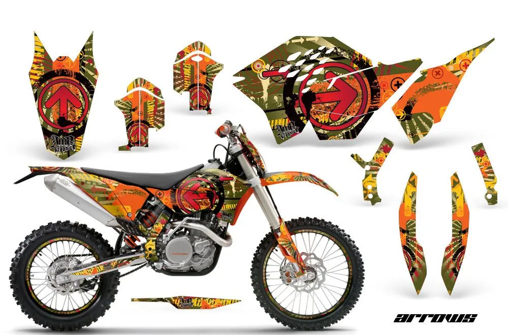 KTM C5 XCW 200/ 250 / 300 Dirt Bike Custom Graphic Kit - 2011