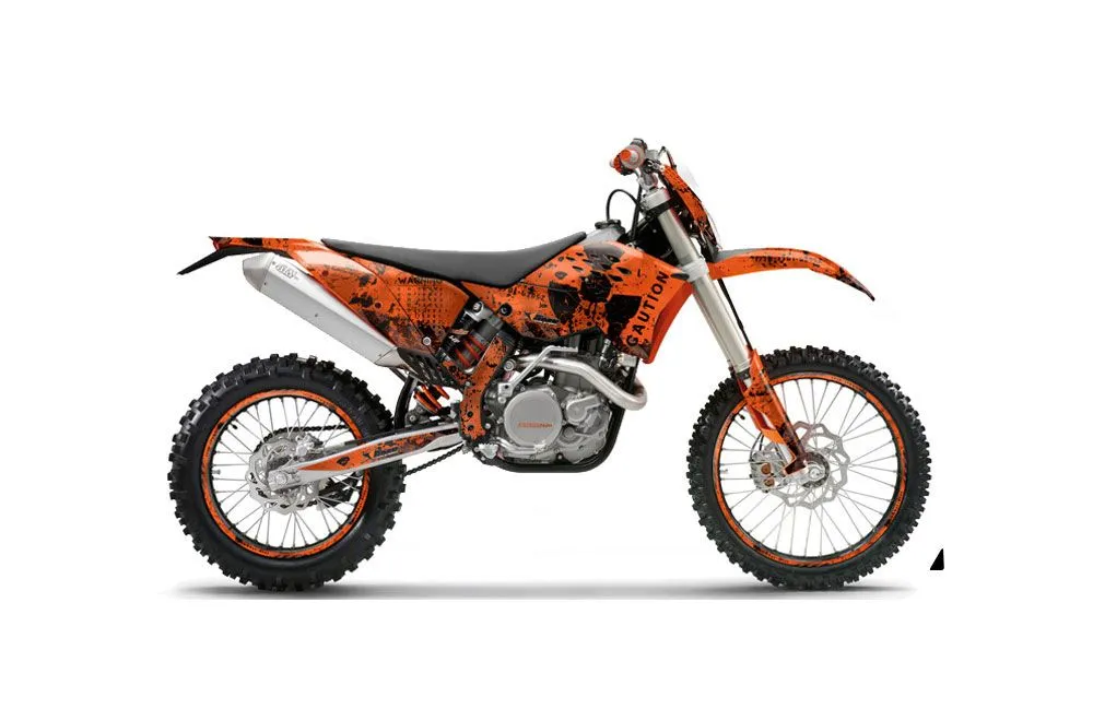 KTM C5 XCW 200/ 250 / 300 Dirt Bike Graphic Kit - 2011 Meltdown Orange