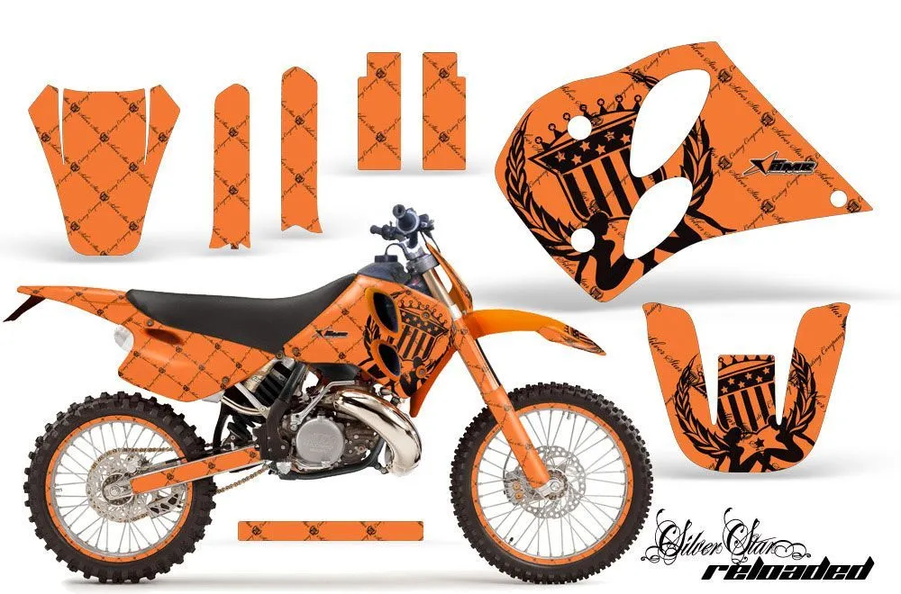 KTM C6 SX 2 Stroke Dirt Bike Custom Graphic Kit - 1993-1997
