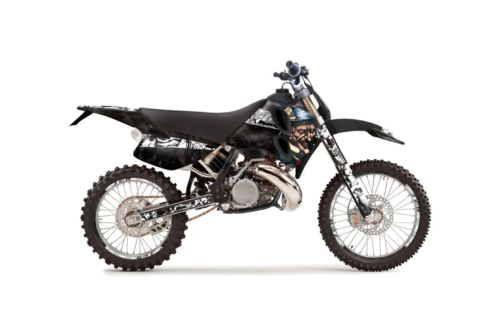 KTM C6 XC 2 Stroke Dirt Bike Graphic Kit - 1993-1997 Mad Hatter Black