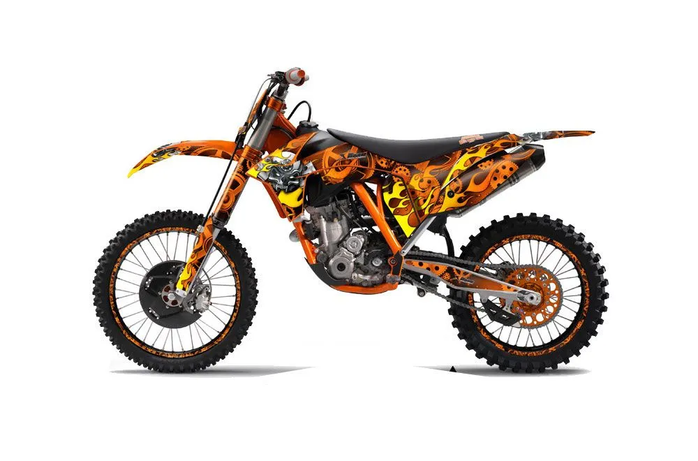 KTM C7 SX / SX-F Dirt Bike Graphic Kit - 2011-2012 Motorhead Orange