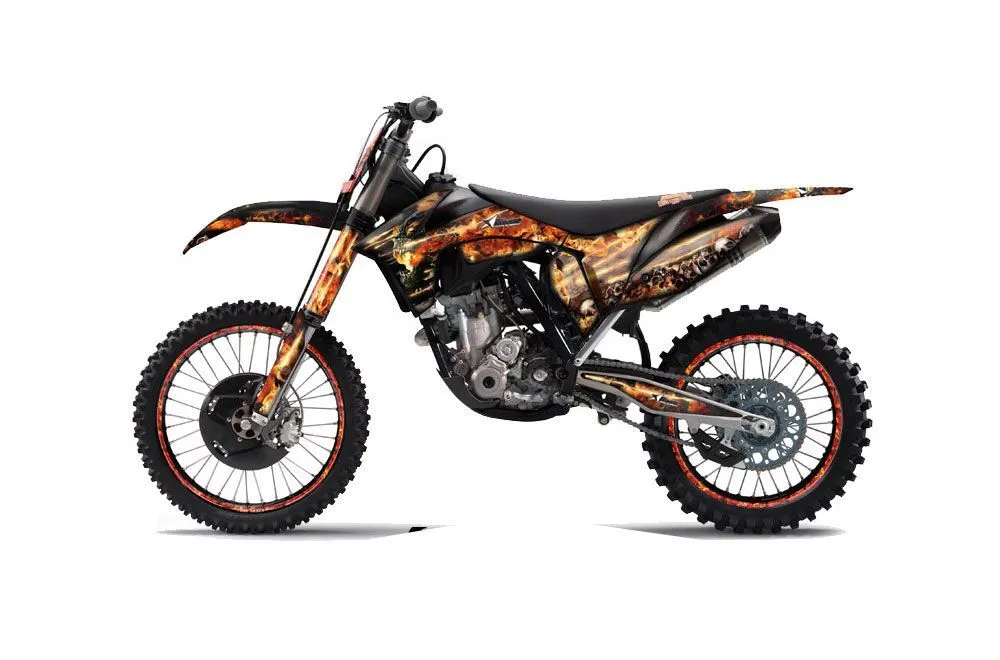 KTM C7 XC Dirt Bike Graphic Kit - 2012-2013 Firestorm Black