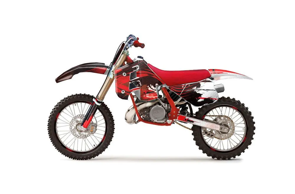 KTM C8 MXC / EXC 250 Dirt Bike Graphic Kit - 1990-1992 Carbon X Red