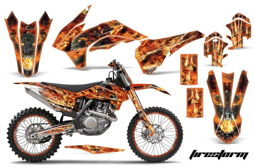 KTM C9 SX / SX-F / XC / XC-F Dirt Bike Custom Graphic Kit - 2013-2015