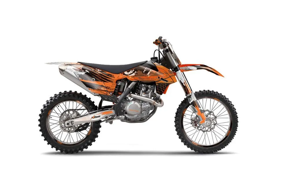 KTM C9 SX / SX-F / XC / XC-F Dirt Bike Graphic Kit - 2013-2015 Carbon X Orange